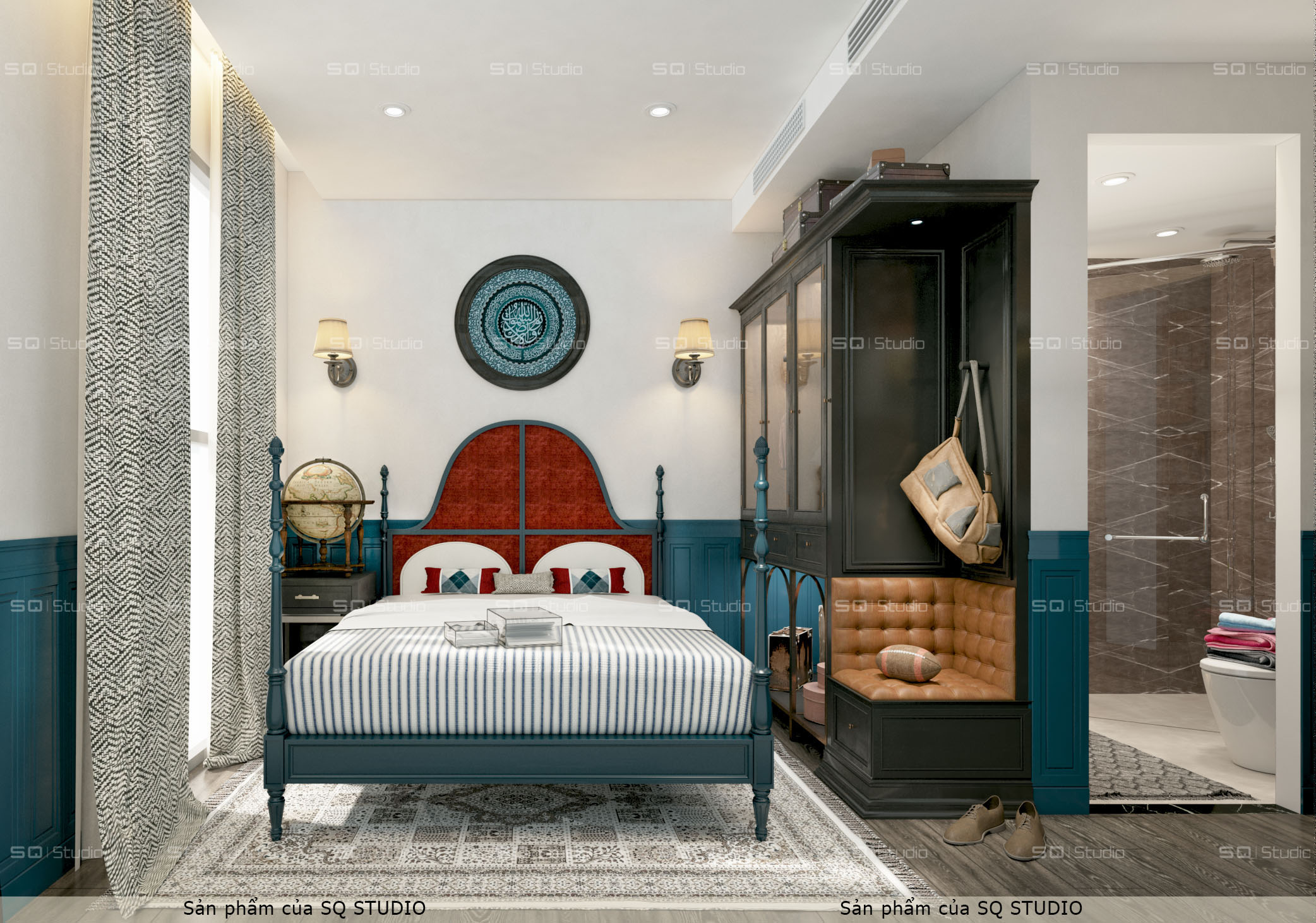 Thiết kế phòng ngủ mang hơi thở Vintage- Mid Century Morden