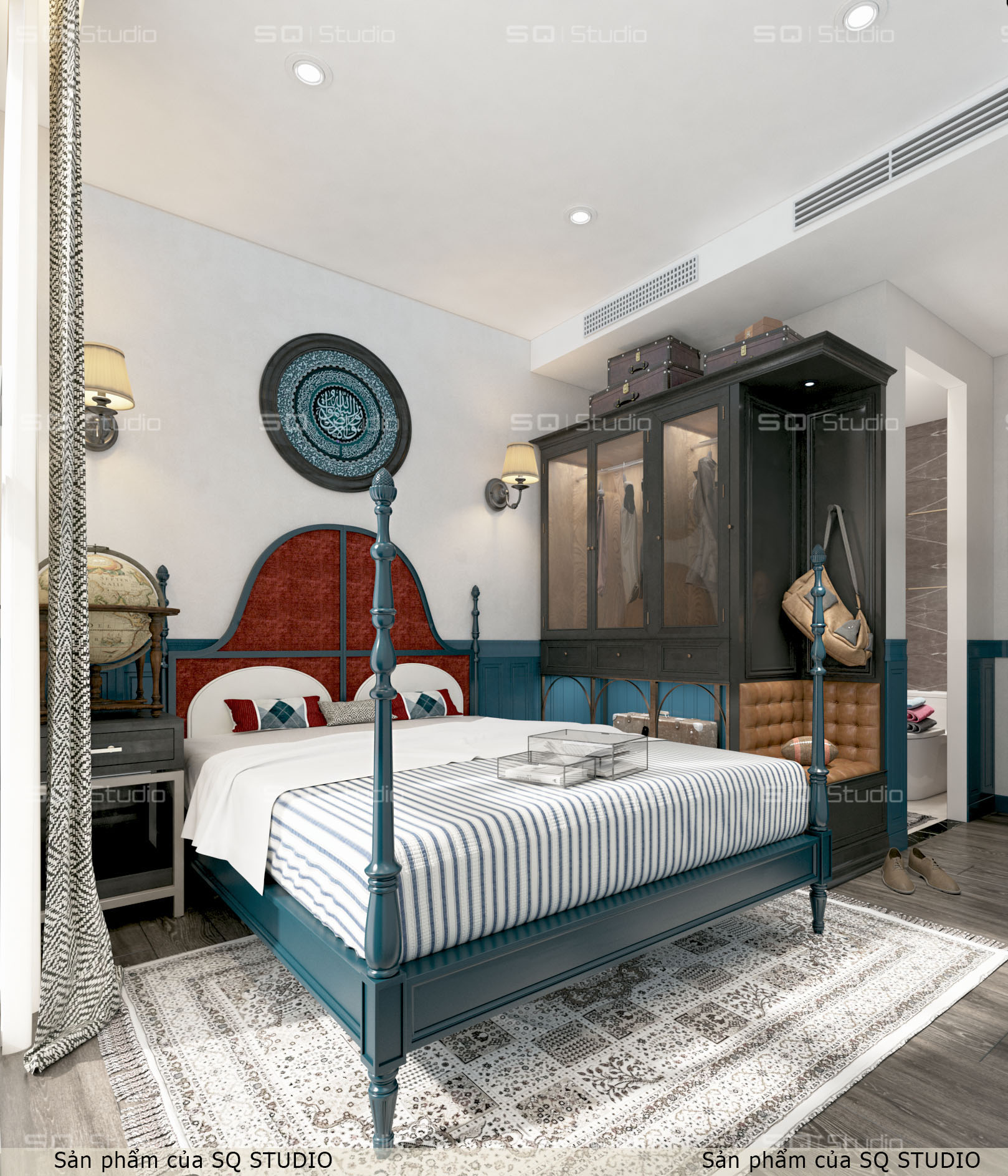 Thiết kế phòng ngủ mang hơi thở Vintage- Mid Century Morden